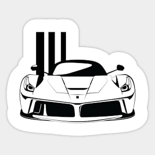 Sports Car Illustration Sticker